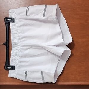 Fabletics Lined White Shorts Sz M